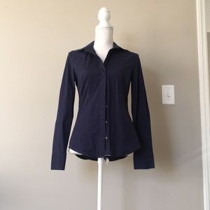 Benetton blue button down shirt.